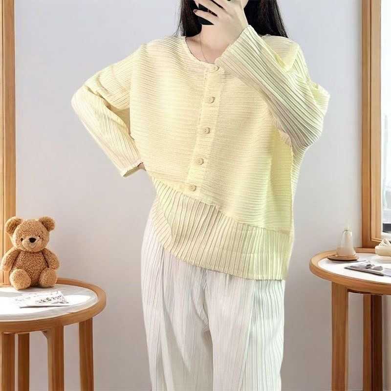 PleatByNisa A807 เสื้ออัดพลีทผ้าพรีเมียม เนื้อผ้าคุณภาพ Polyester100%