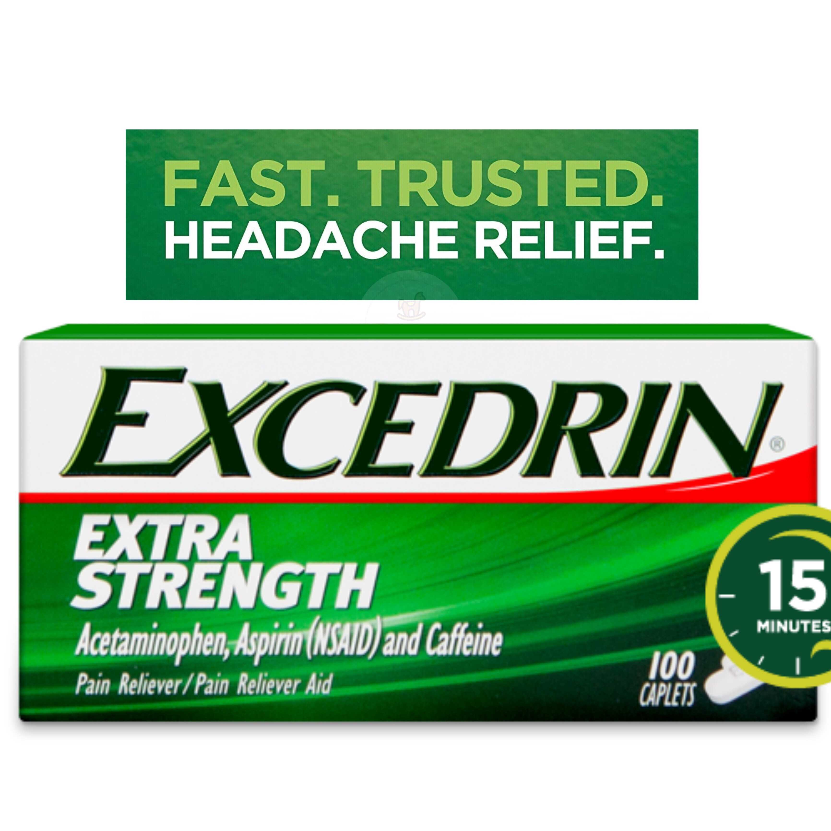 บรรเทาอาการปวด Excedrin Extra Strength 100 Caplets