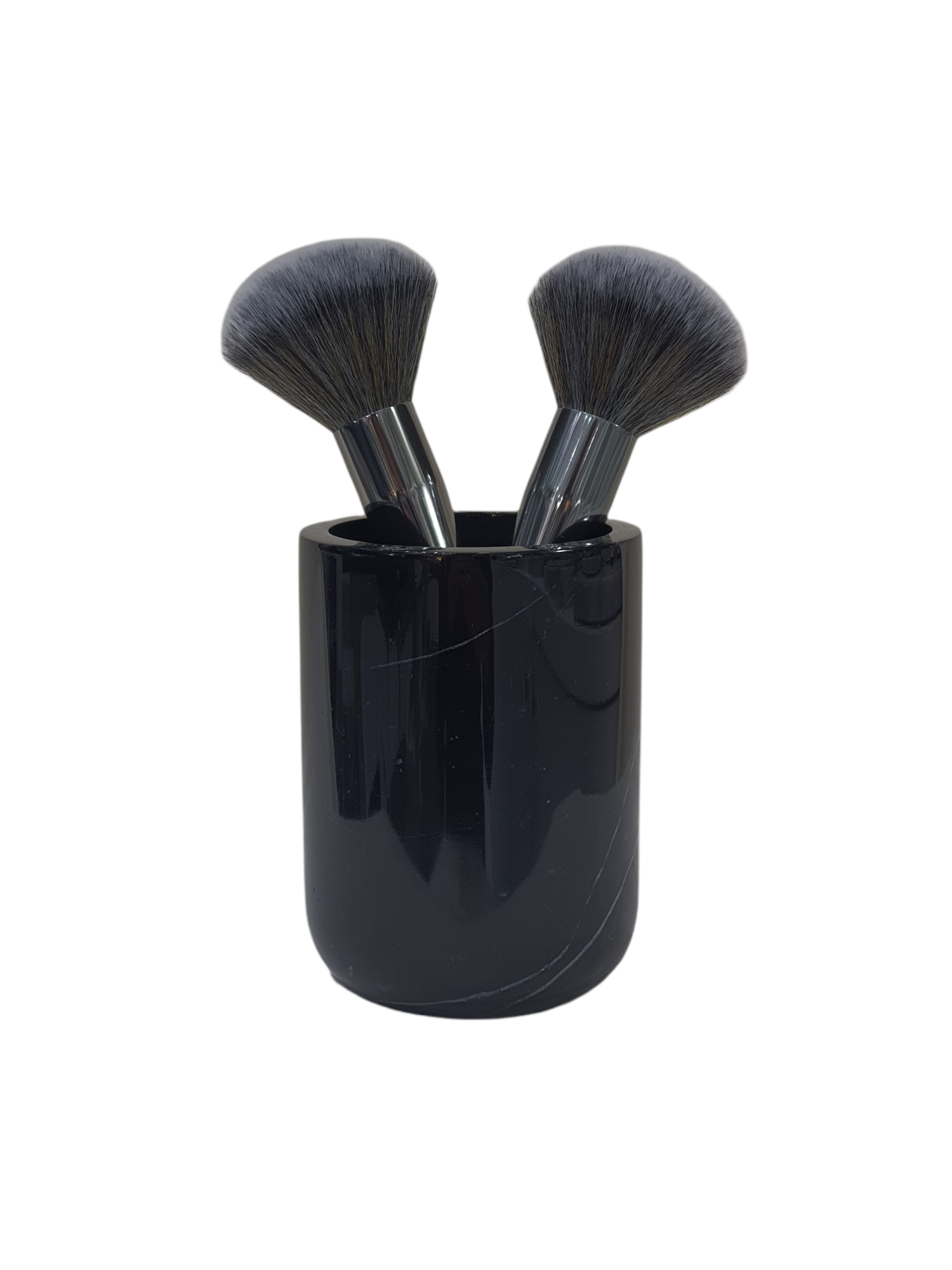 Bursh holder, Marble, Black