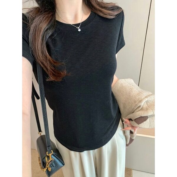 ทรงเข้ารูป 2MUAY SELECT รุ่น SE8088 ROUND NECK SHORT SLEEVE TOP 8 สี FREE SIZE
