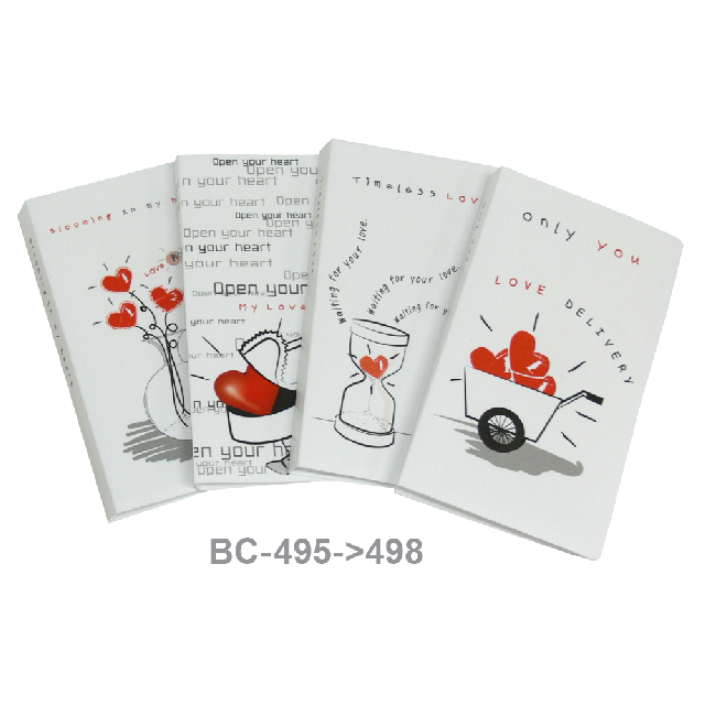 แฟ้มใส่นามบัตร Card Album 60ช่อง ชุด In My Heart #BC-495 - BC-498
