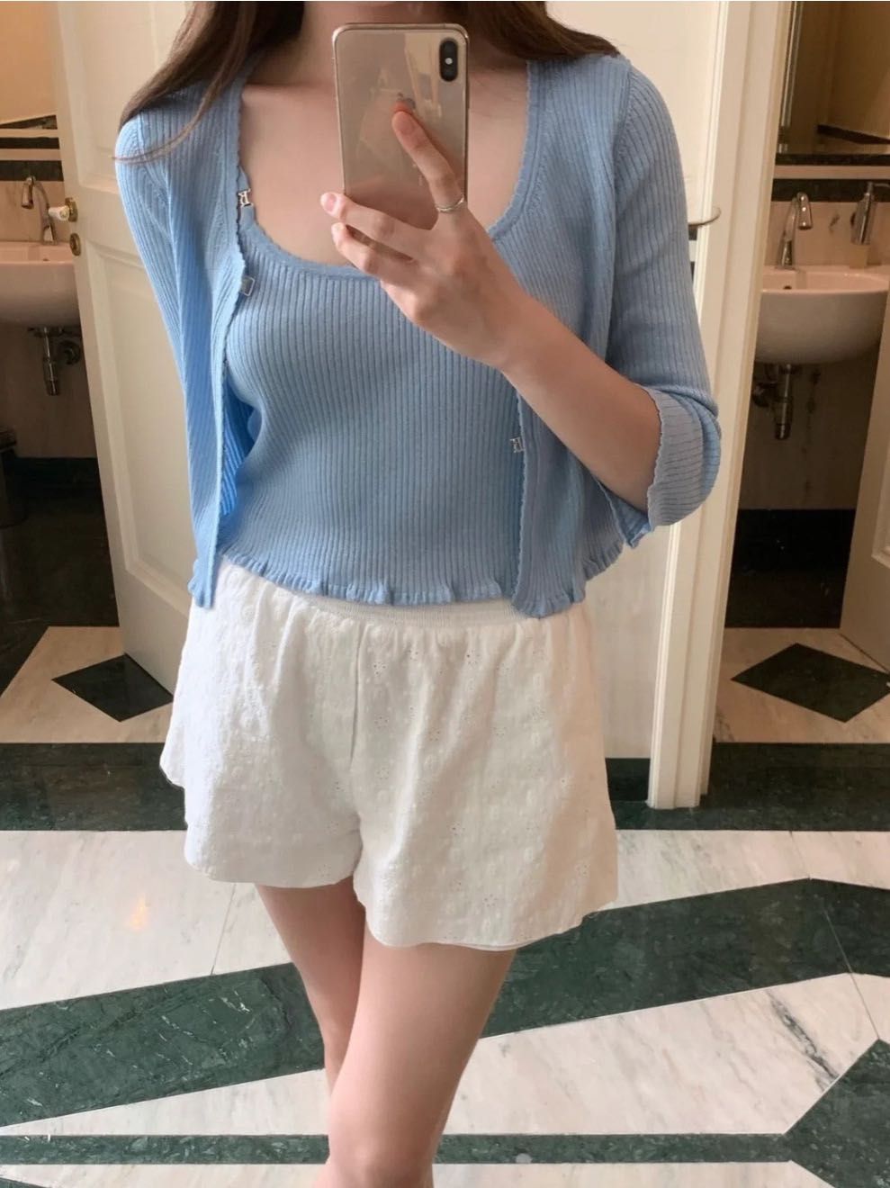 thBarnet – Embroidered Hollow Shorts  ป้าย MADE IN KOREA🇰🇷 Pre-order 15 day