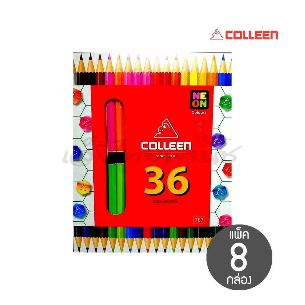 สีไม้ 18/36 สี คอลลีน (แพ็ค 8 กล่อง)