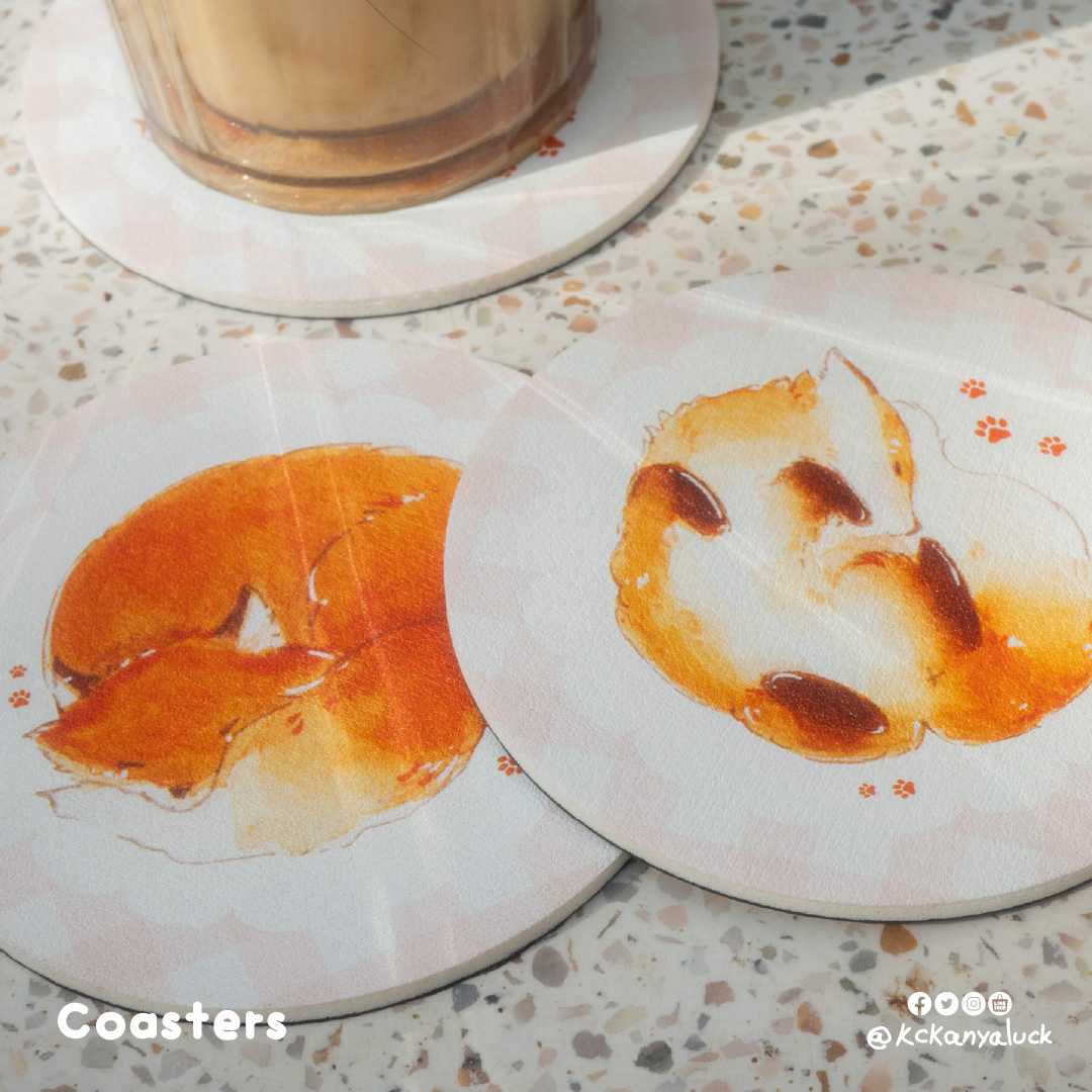 Coaster แผ่นรองแก้ว : Foxy