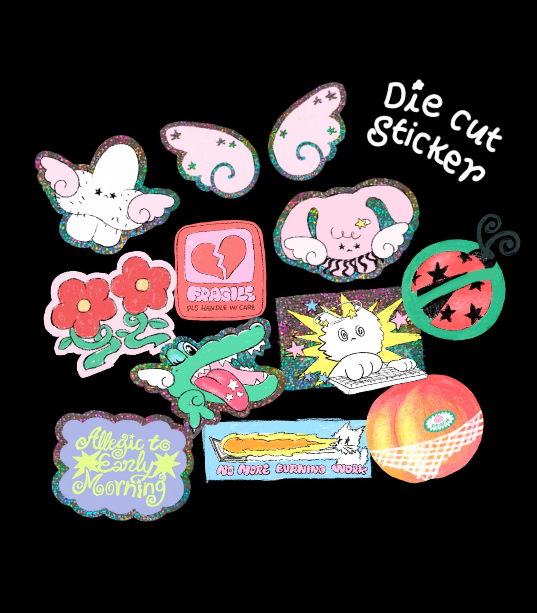 🍊 Die-Cut Sticker 1