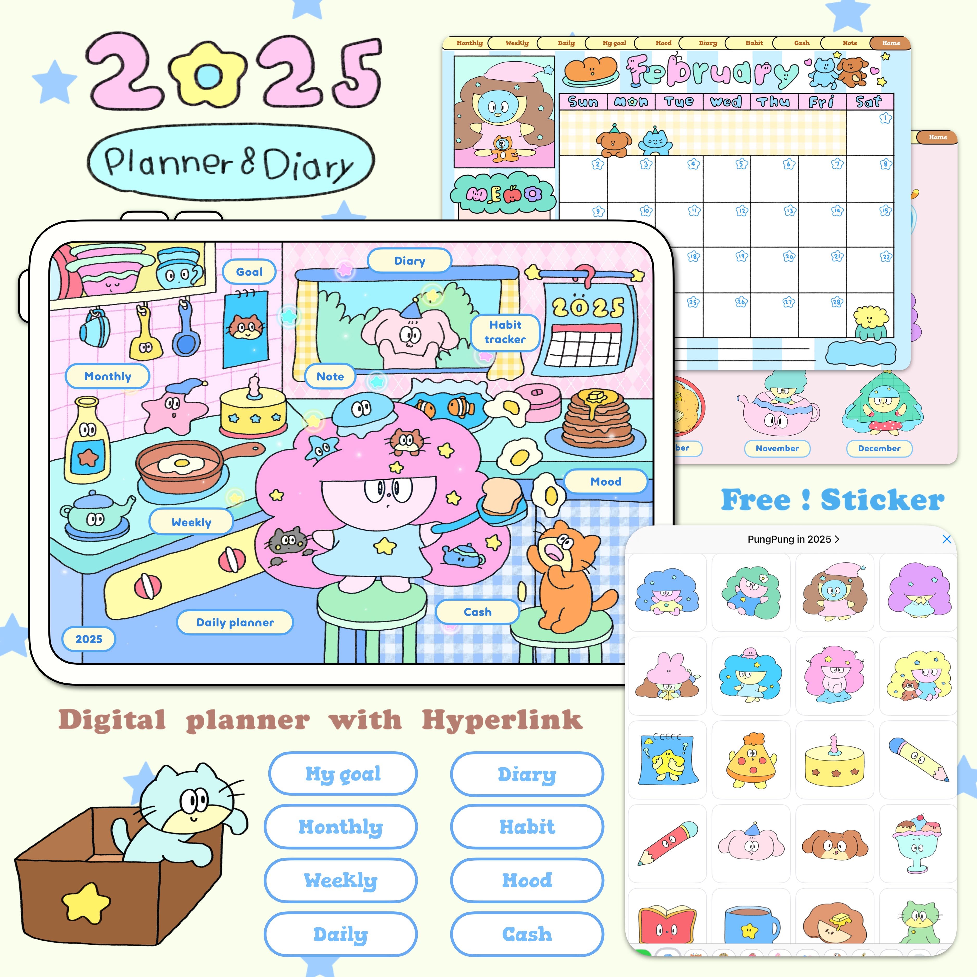 Digital planner 2025 | Homeypuff