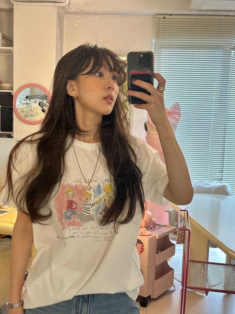 พร้อมส่ง Fletta (Made in Korea🇰🇷)  Braided Girl Tee