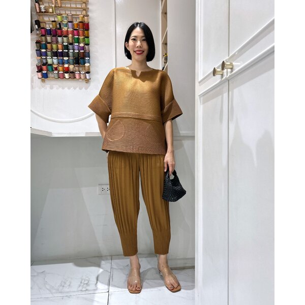 2MUAY รุ่น GA67813 / GA8746 THICK HORIZONTAL PLEATED SET 8 สี FREE SIZE