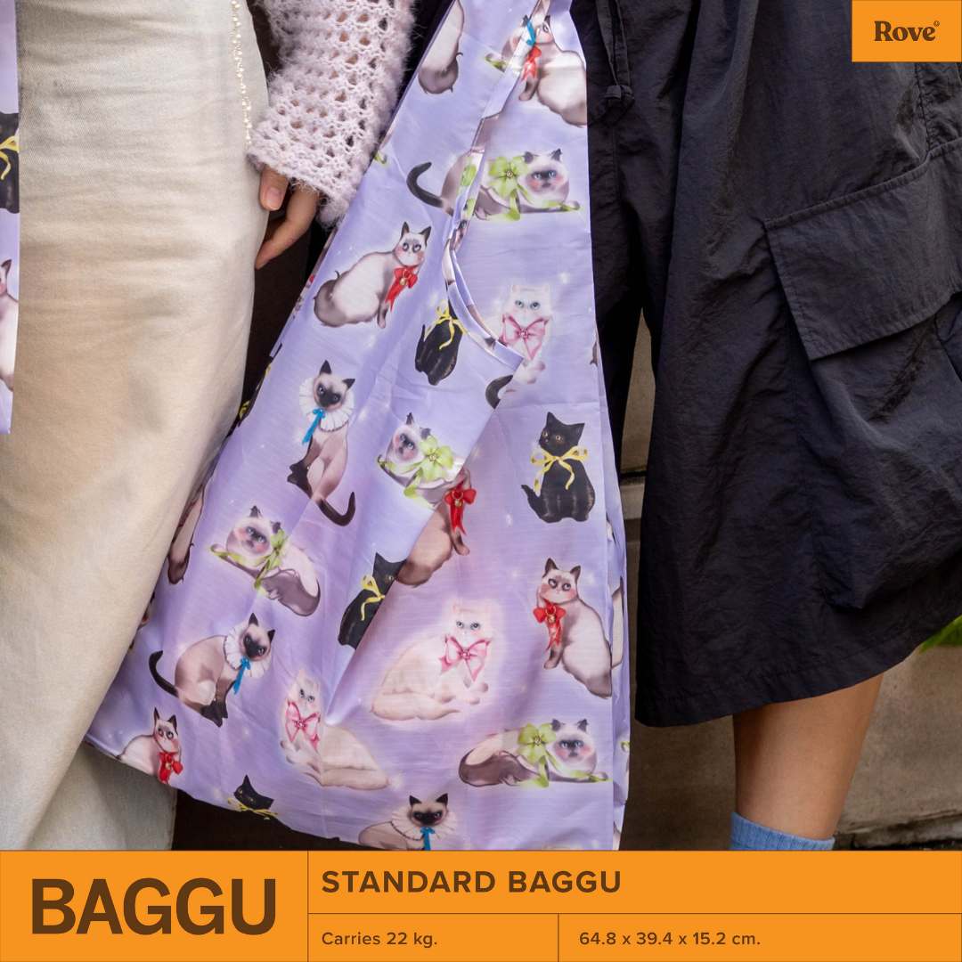BAGGU Standard Reusable Bag - Fancy Cats