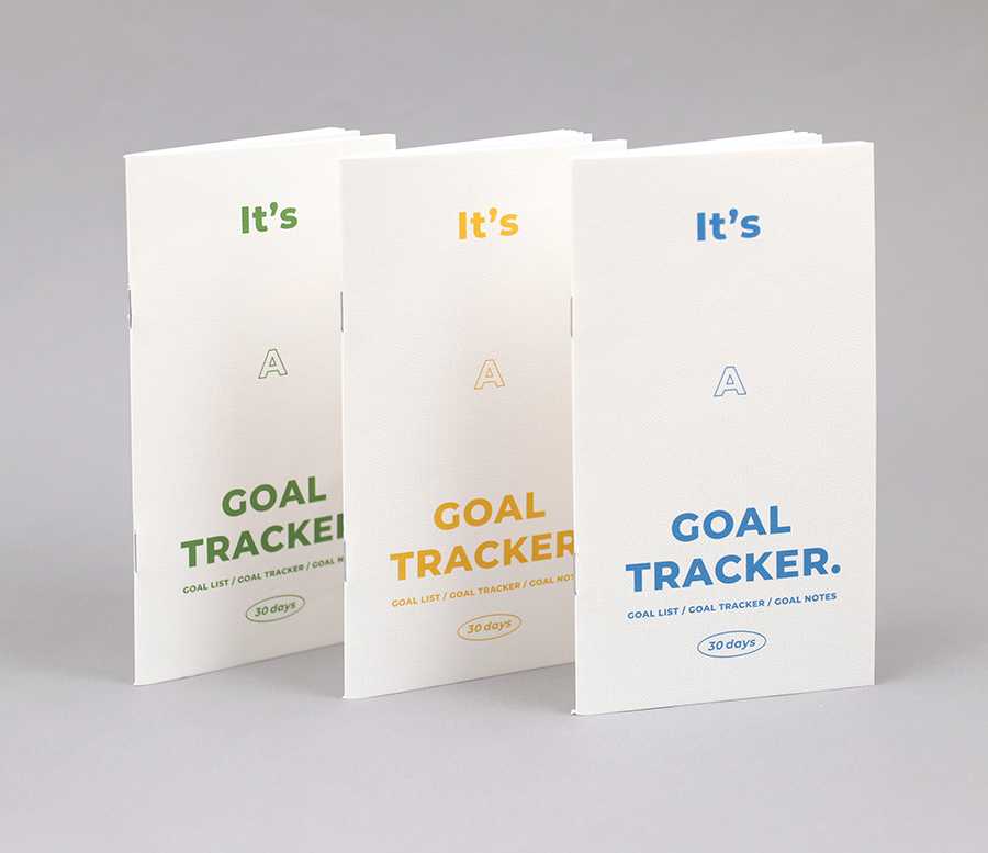 Goal Tracker Book-30 Days สมุดบันทึกตั้งเป้าหมาย 30 วัน