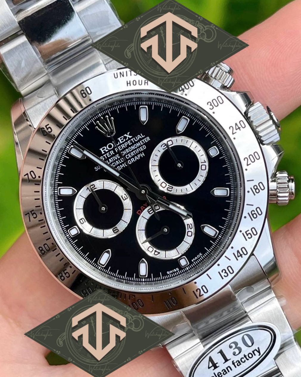 Rolex Daytona Clean v.3 Factory Steel Black Dial Ref.116520