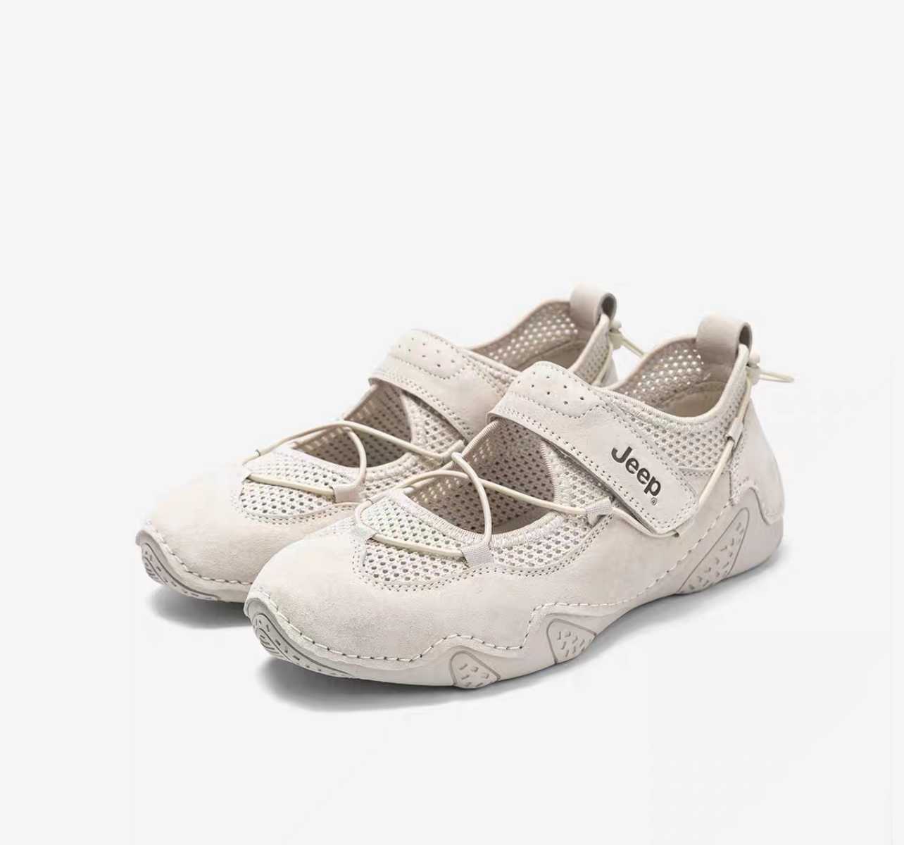 [ทักแชทก่อนสั่งซื้อ PRE-ORDER 10-15 DAYS] JEEP MARY JANE 2 สี BEIGE [PX241WAS932]