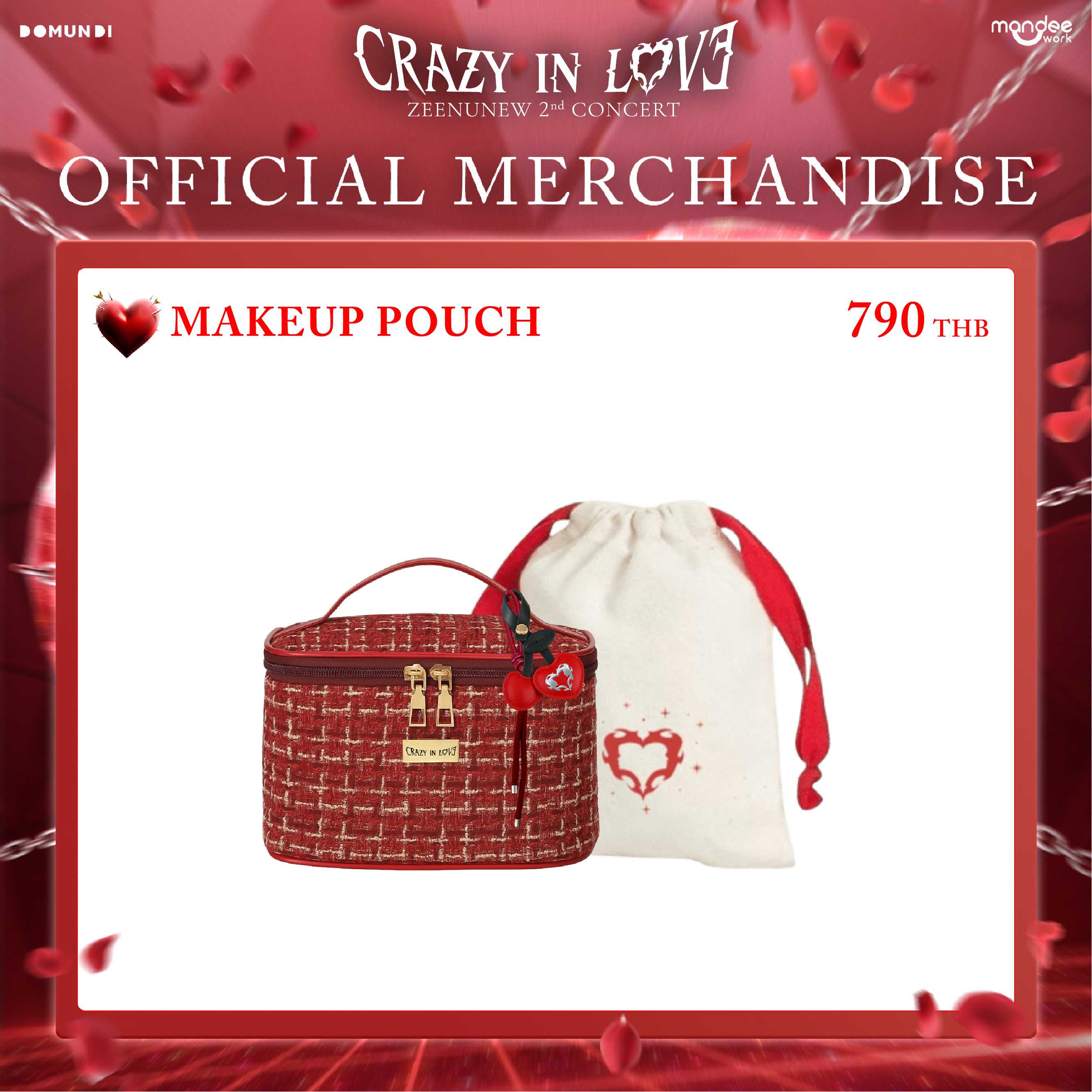 CRAZY IN LOVE OFFICIAL MERCHANDISE  |  Makeup Pouch