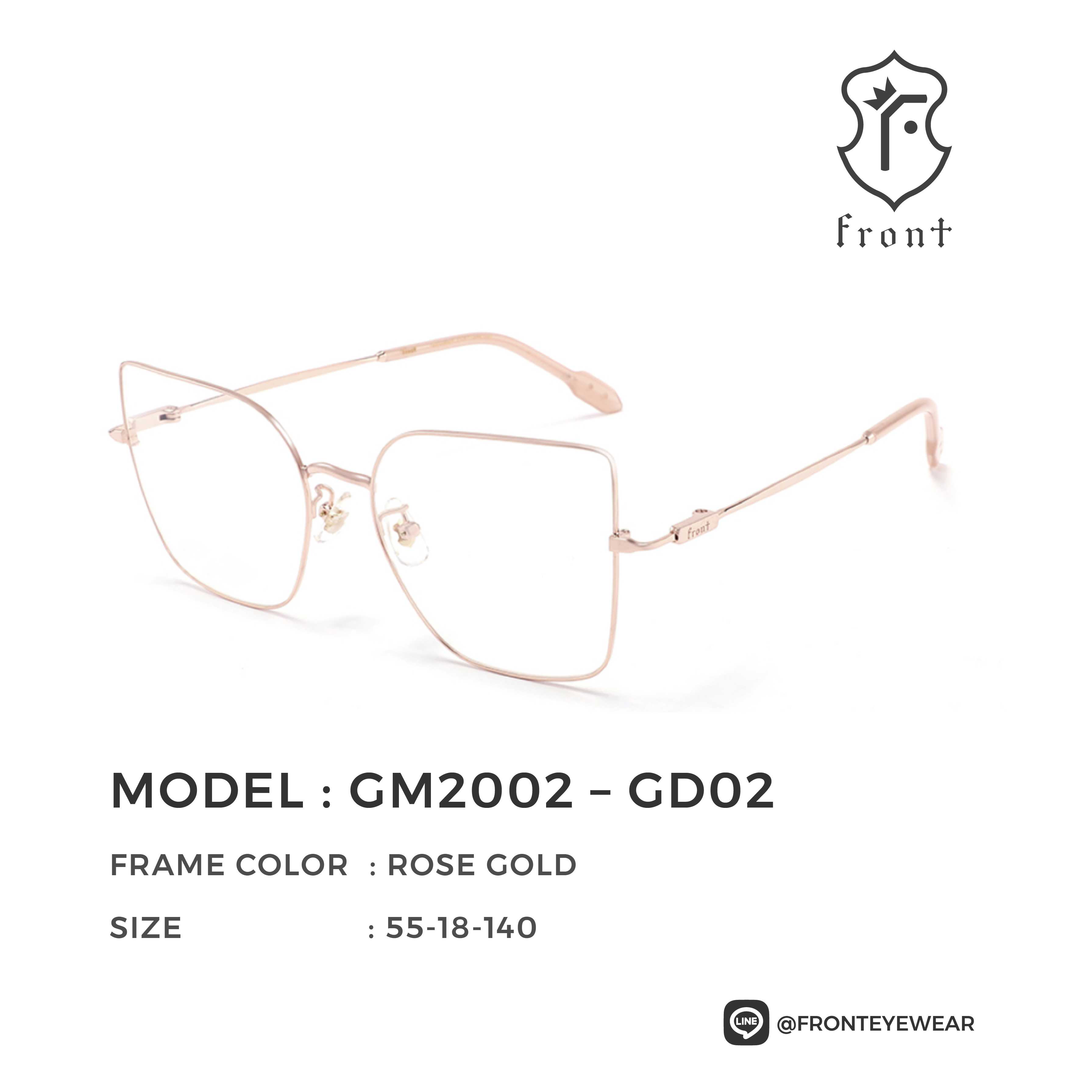 FRONT - แว่นสายตา รุ่น GM2002 (สามารถนำไปตัดเลนส์สายตาได้ค่ะ) - Fronteyewearthailand