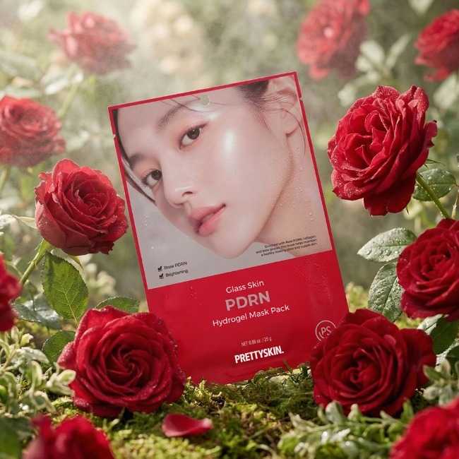PRETTYSKIN Glass Skin Double Booster Mask มาส์กผิวกระจกสูตรบูสเตอร์เข้มข้นคูณสอง ❤️🪞