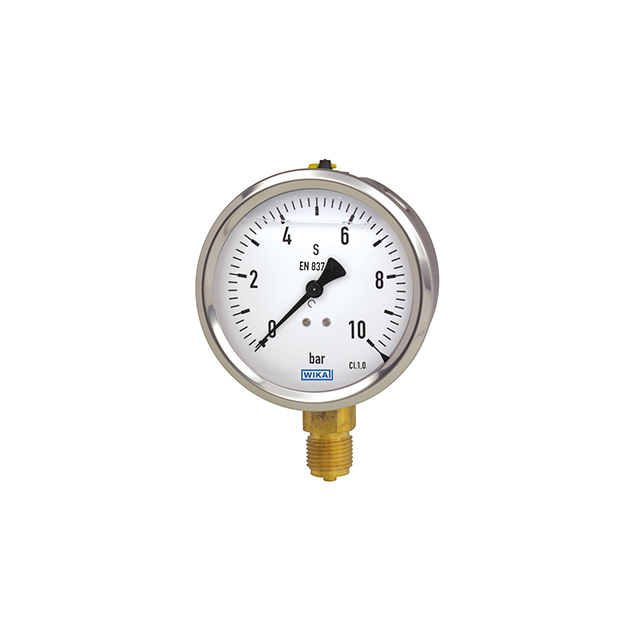 PH-WIKA G 1/4 Analogue Pressure Gauge 5bar Bottom Entry 63mm Outside Diameter