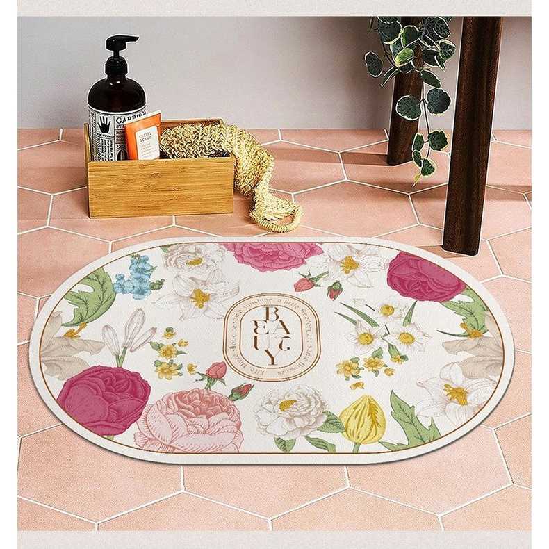 พรมเช็ดเท้า เหมาะสำหรับห้องครัว ห้องน้ำ กันลื่น