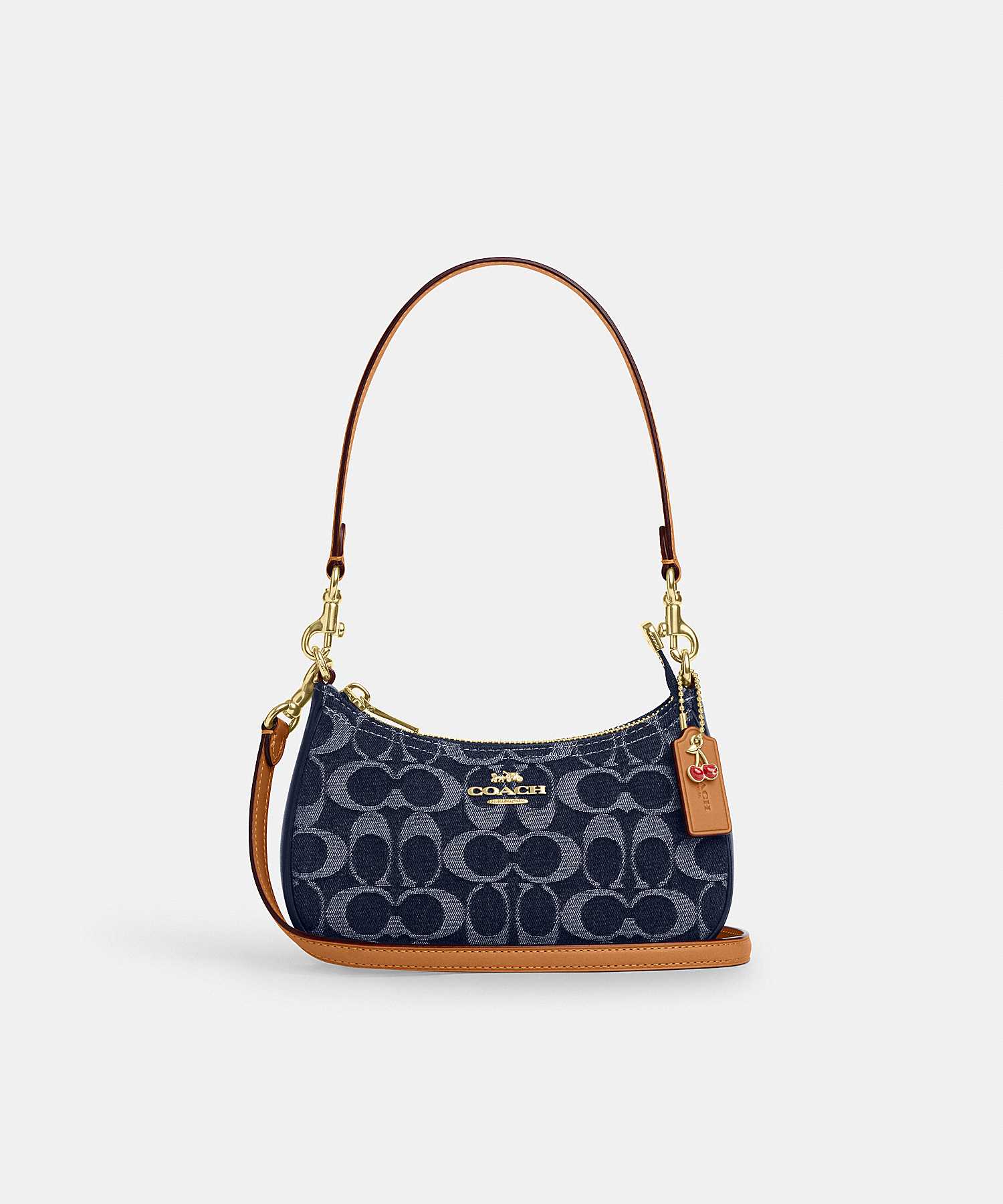 COACH TERI MINI CROSSBODY BAG IN SIGNATURE DENIM CY735 IMXIA