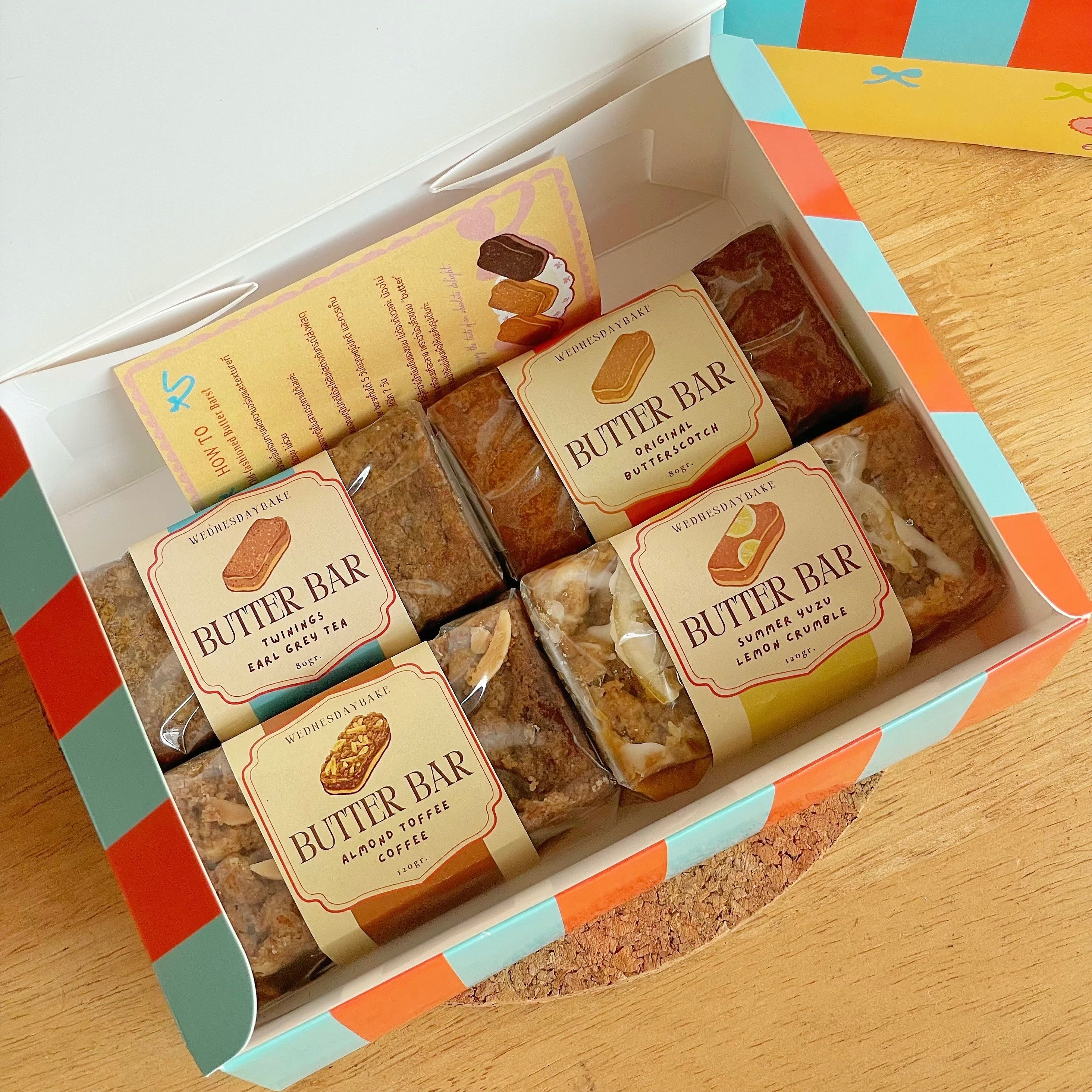 Butter Bars กล่องคละ4รส Original,Earlgrey,Coffee,Yuzu