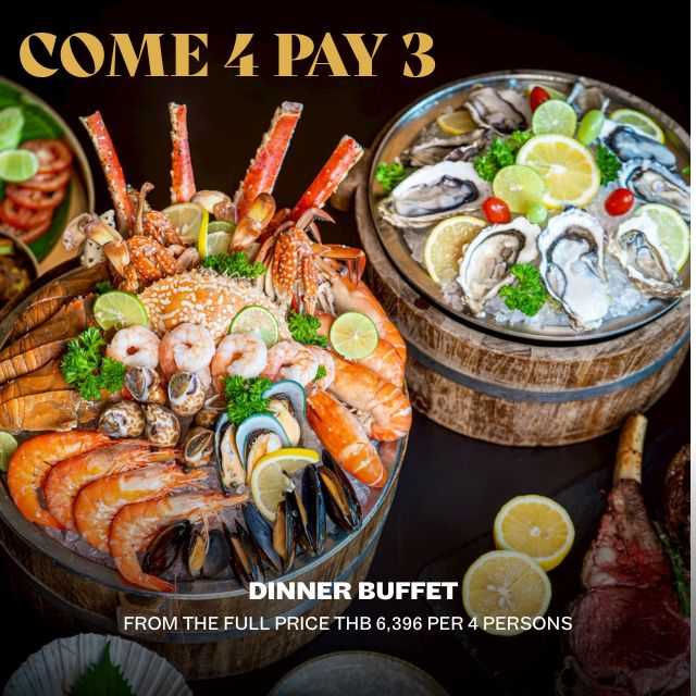 Dinner Buffet - October Exclusive Come 4, Pay 3