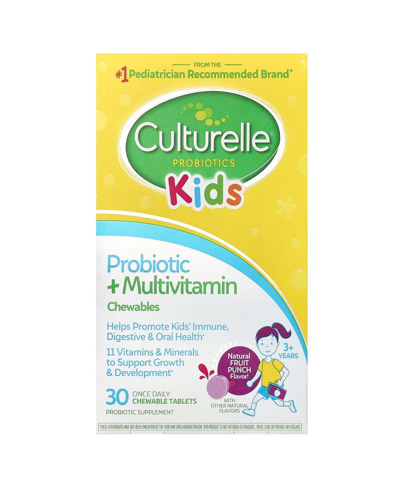 Probiotic + multivitamins kids chewable บ้านไหนเด็กๆท้องผูก แนะนำเลยคะ  สูตรเพิ่มวิตามินรวม 