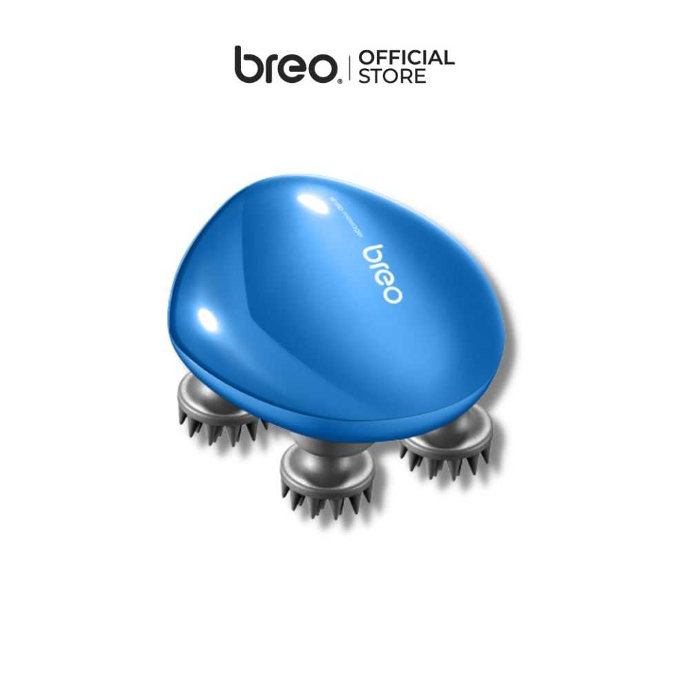 breo รุ่น Scalp mini สีน้ำเงิน (Blue) เครื่องนวดหนังศีรษะเพื่อสุขภาพ