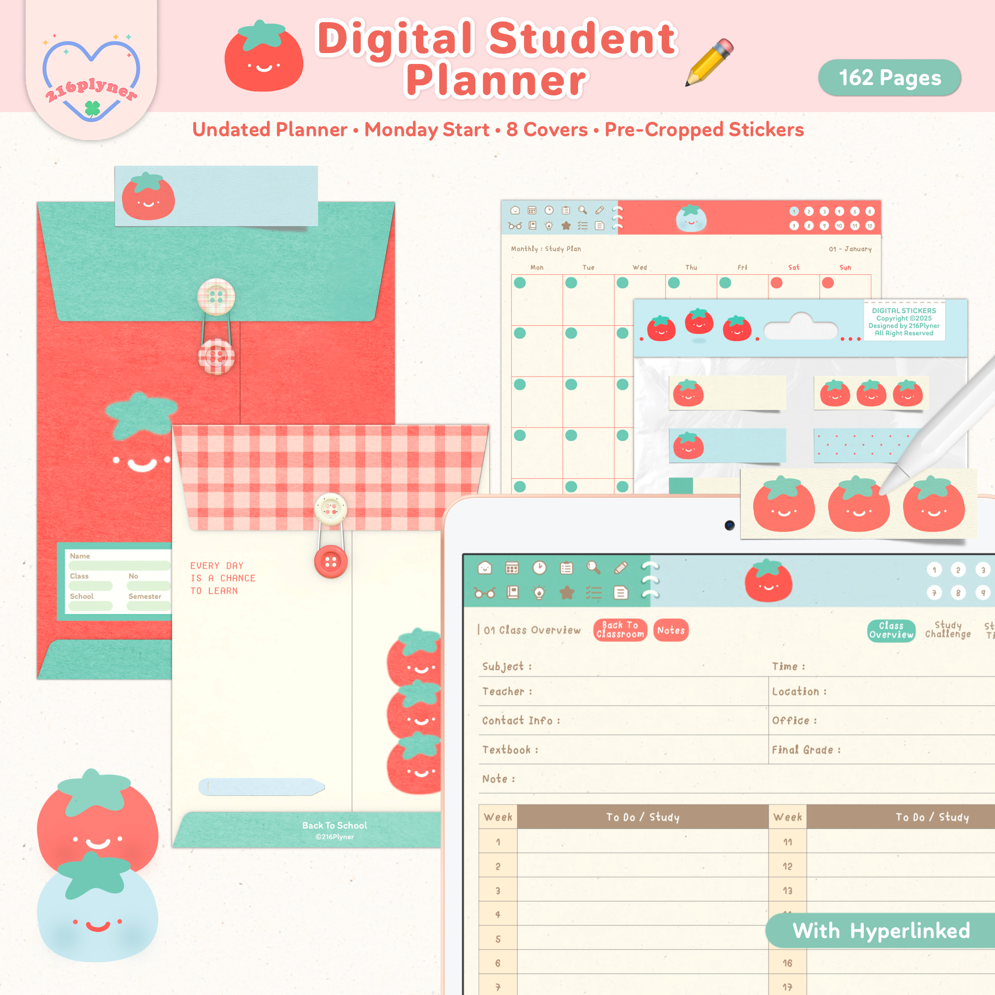 Tomato Student Planner 🍅📖✏️