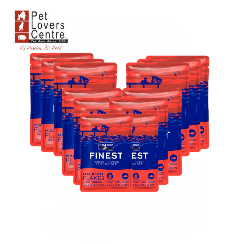 อาหารเปียก FISH 4 DOGS POUCH เกรดพรีเมี่ยม ขนาด 100 กรัม X12 ซอง