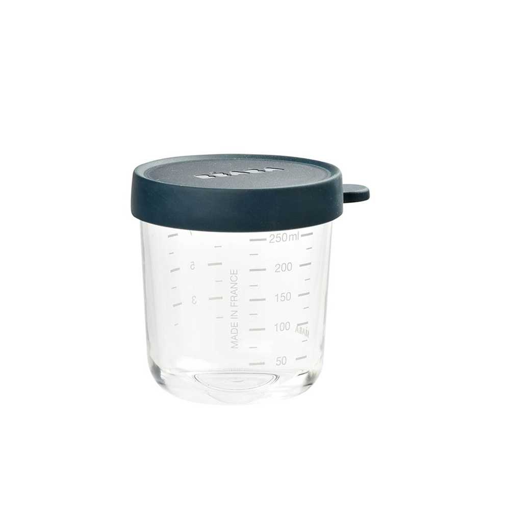 BEABA กระปุกแก้วเก็บอาหาร Conservation Glass Jar 250 ml- DARK BLUE