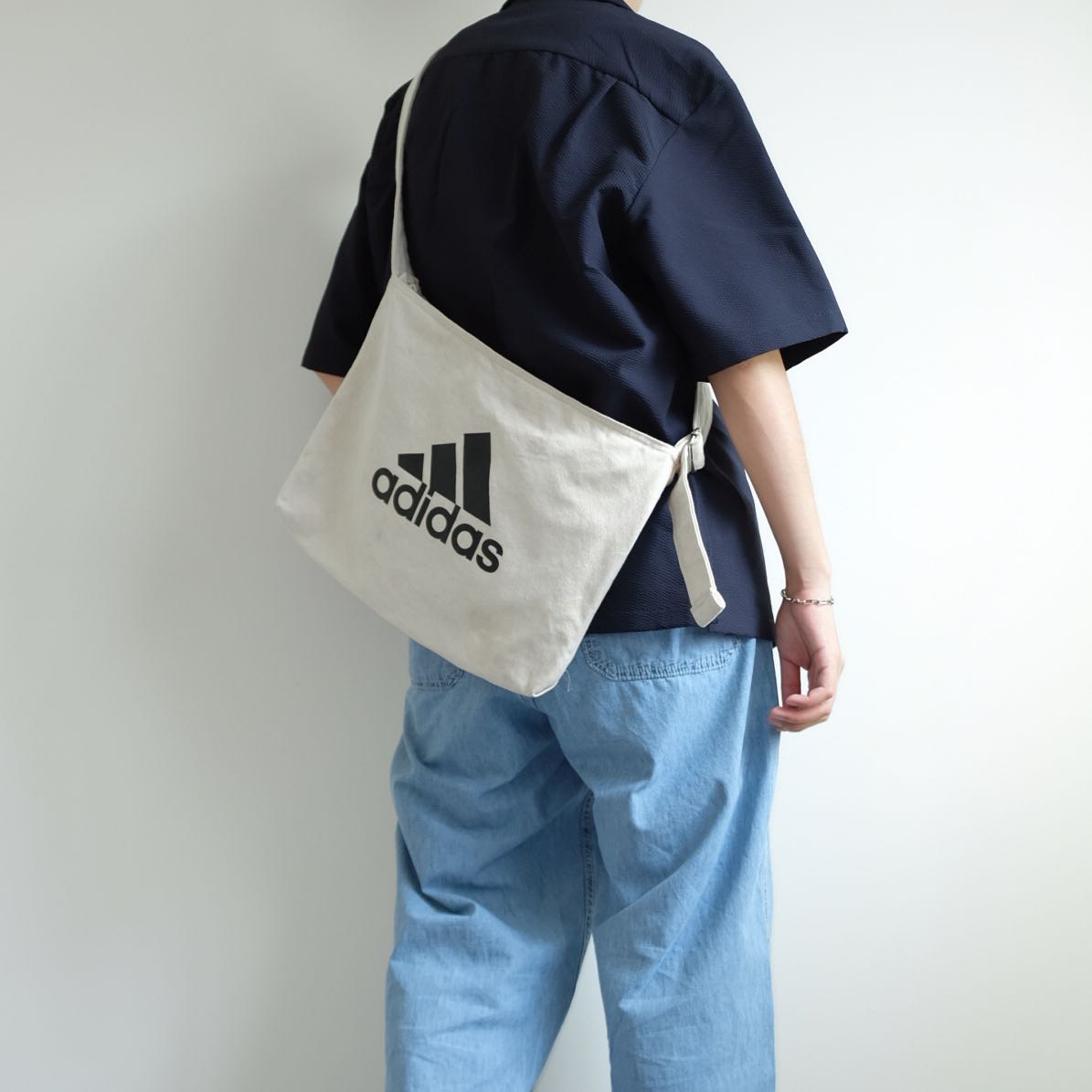 ADIDAS  Canvas Cotton Crossbody Shoulder Bag