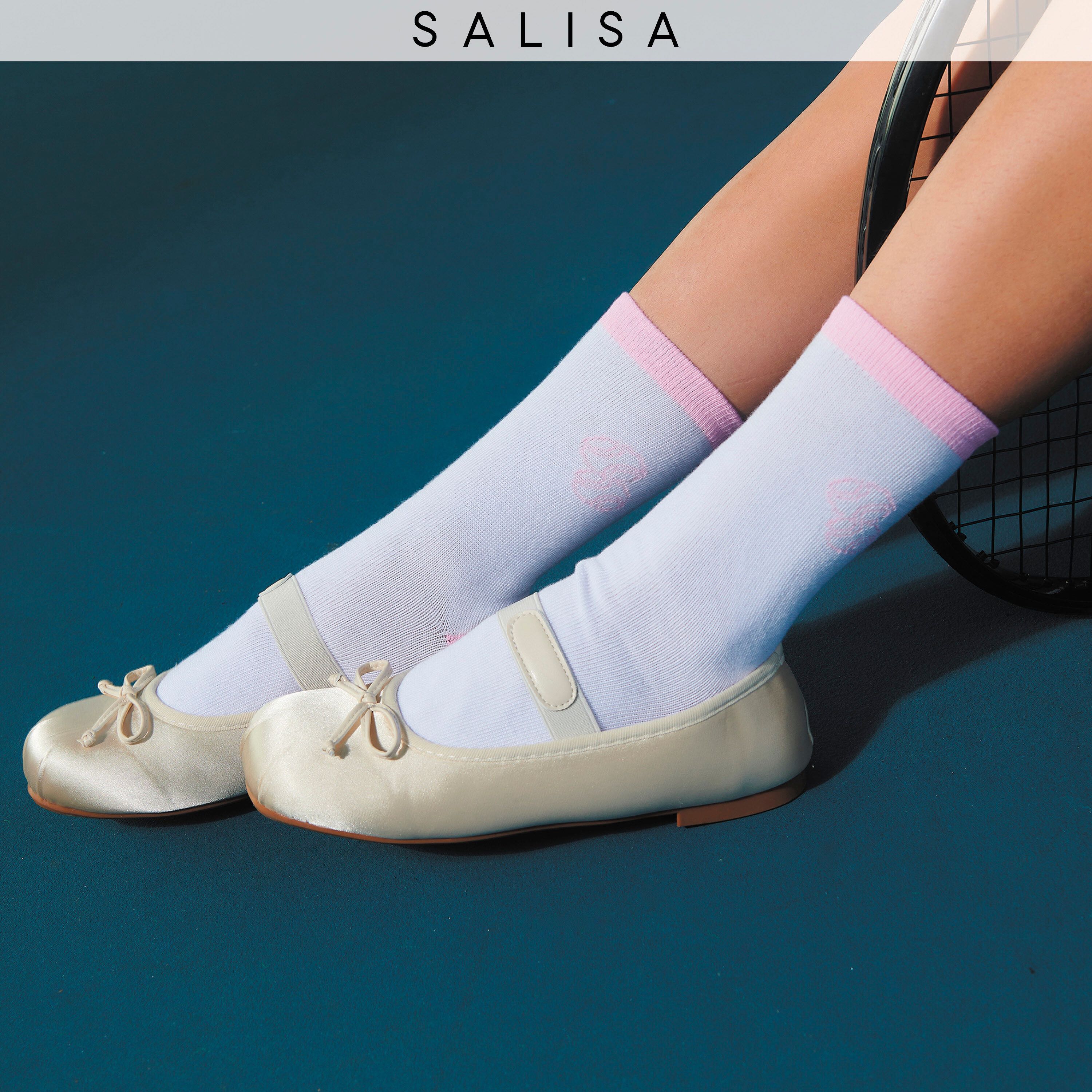 Socks Tennis SS24 Women's Free Size White / Pink ( 1 Pair )