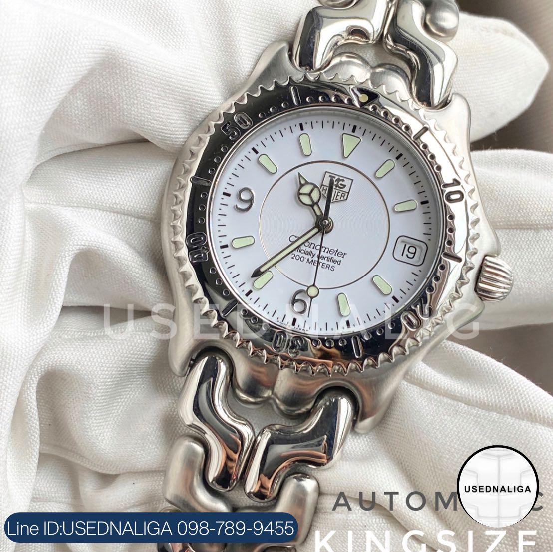 Tag Heuer   Auto Chronometer Whiteหลักอารบิค วงแหวนรุ่นสุดท้าย