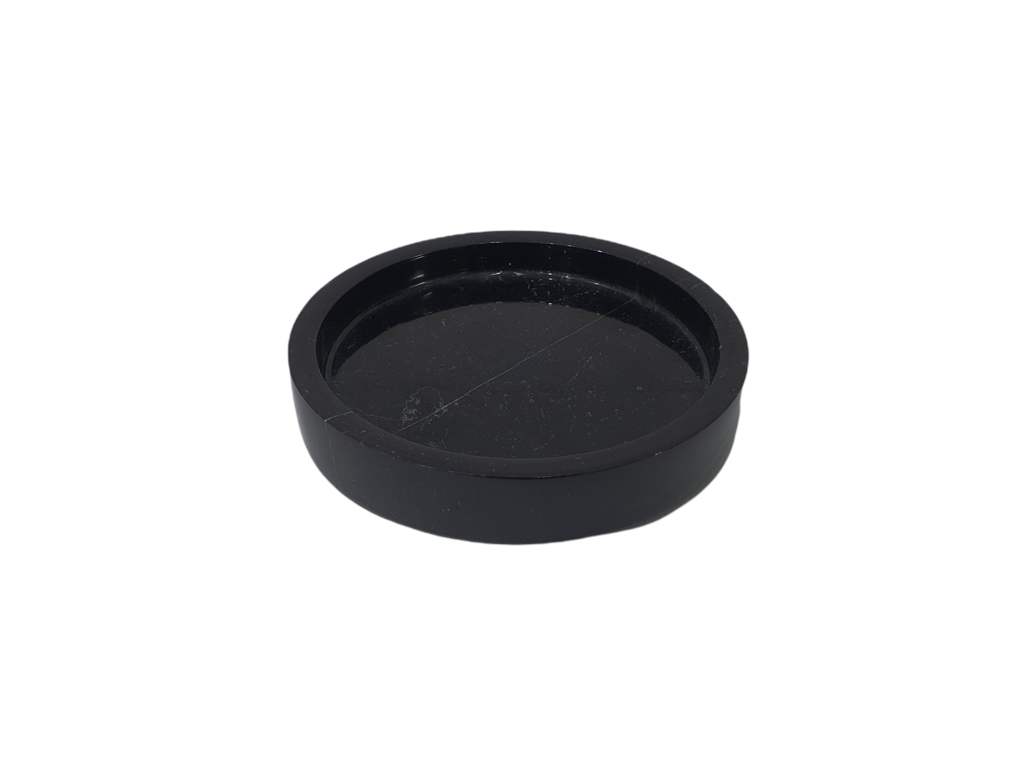 Tray, Marble, Black, 15 CM.