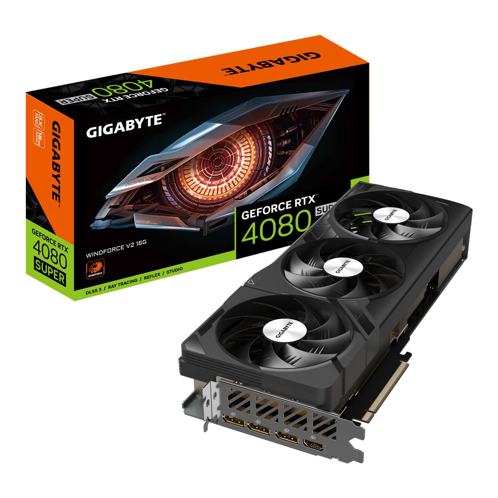 GIGABYTE GEFORCE RTX 4080 SUPER WINDFORCE V2 16G - 16GB GDDR6X (GV-N408SWF3V2-16GD)