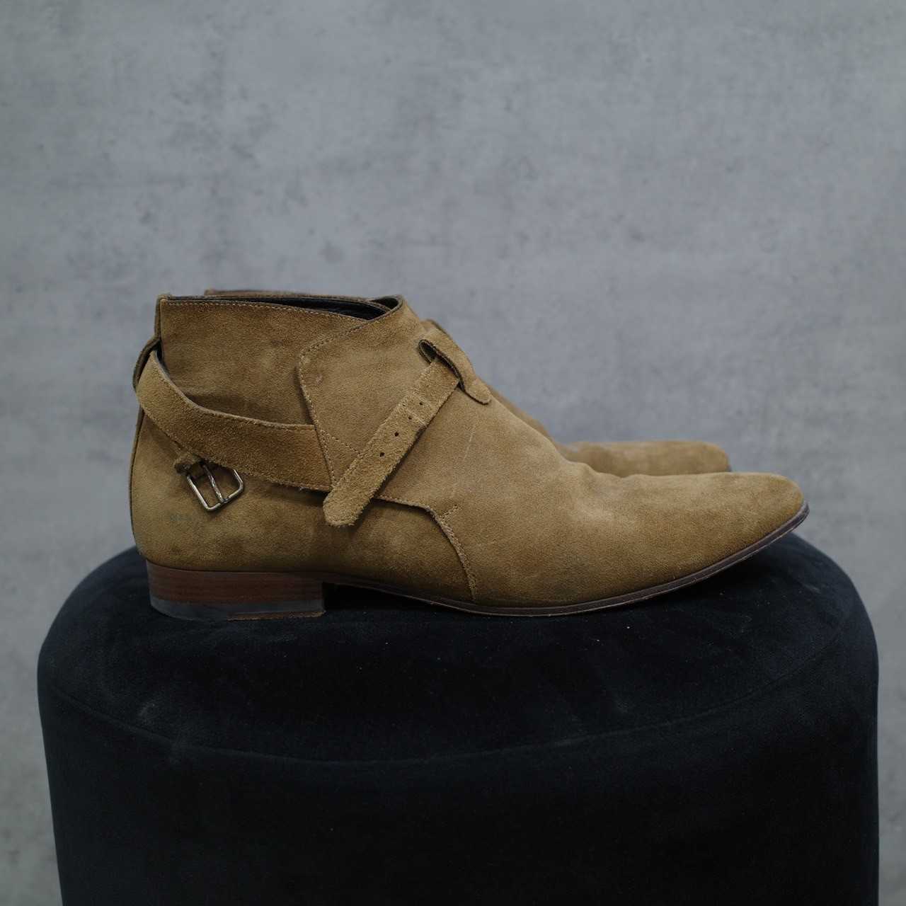 SAINT LAURENT LOW JASPER BROWN BOOT