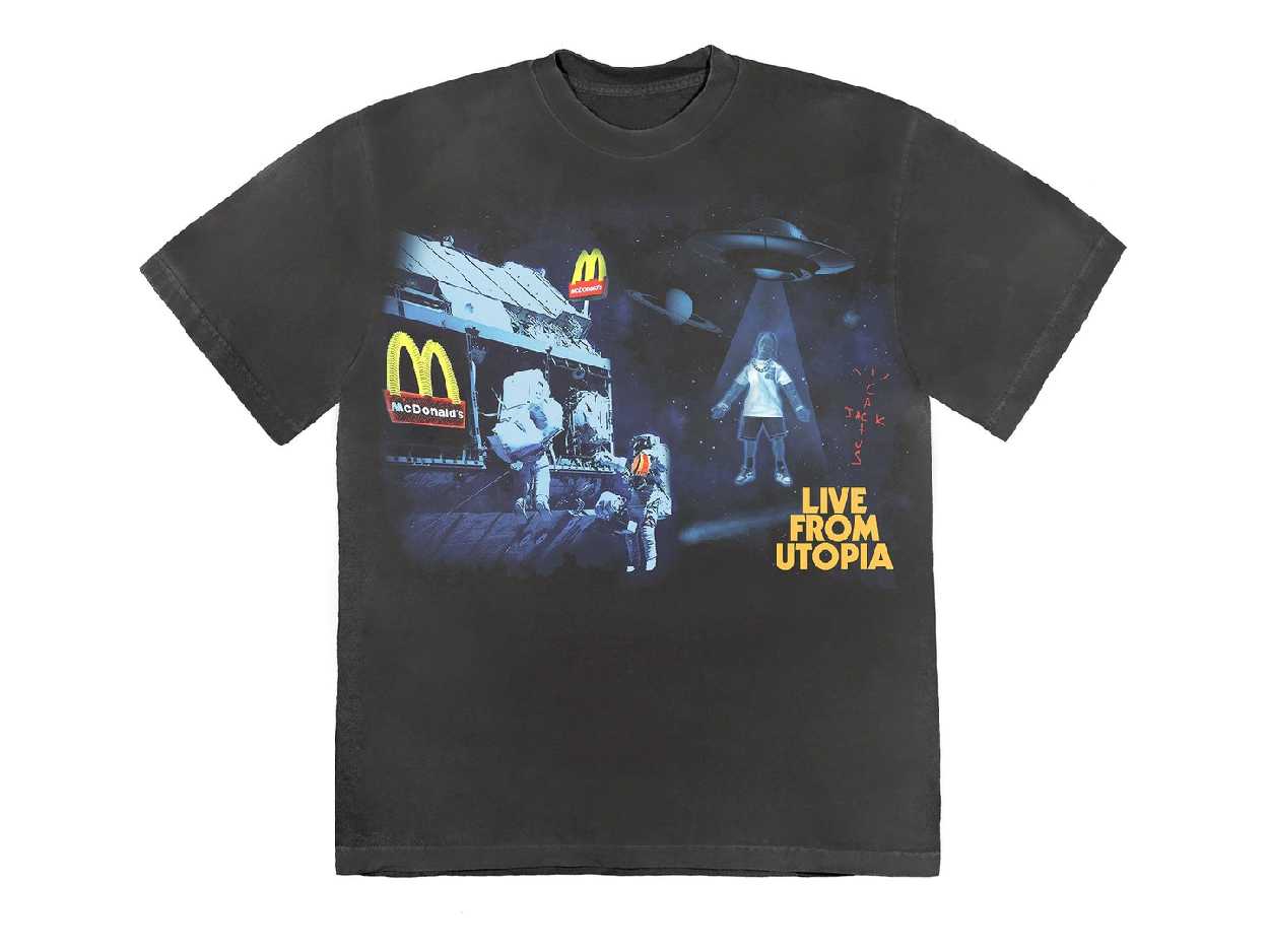 Travis Scott x McDonald's Live From Utopia Tee