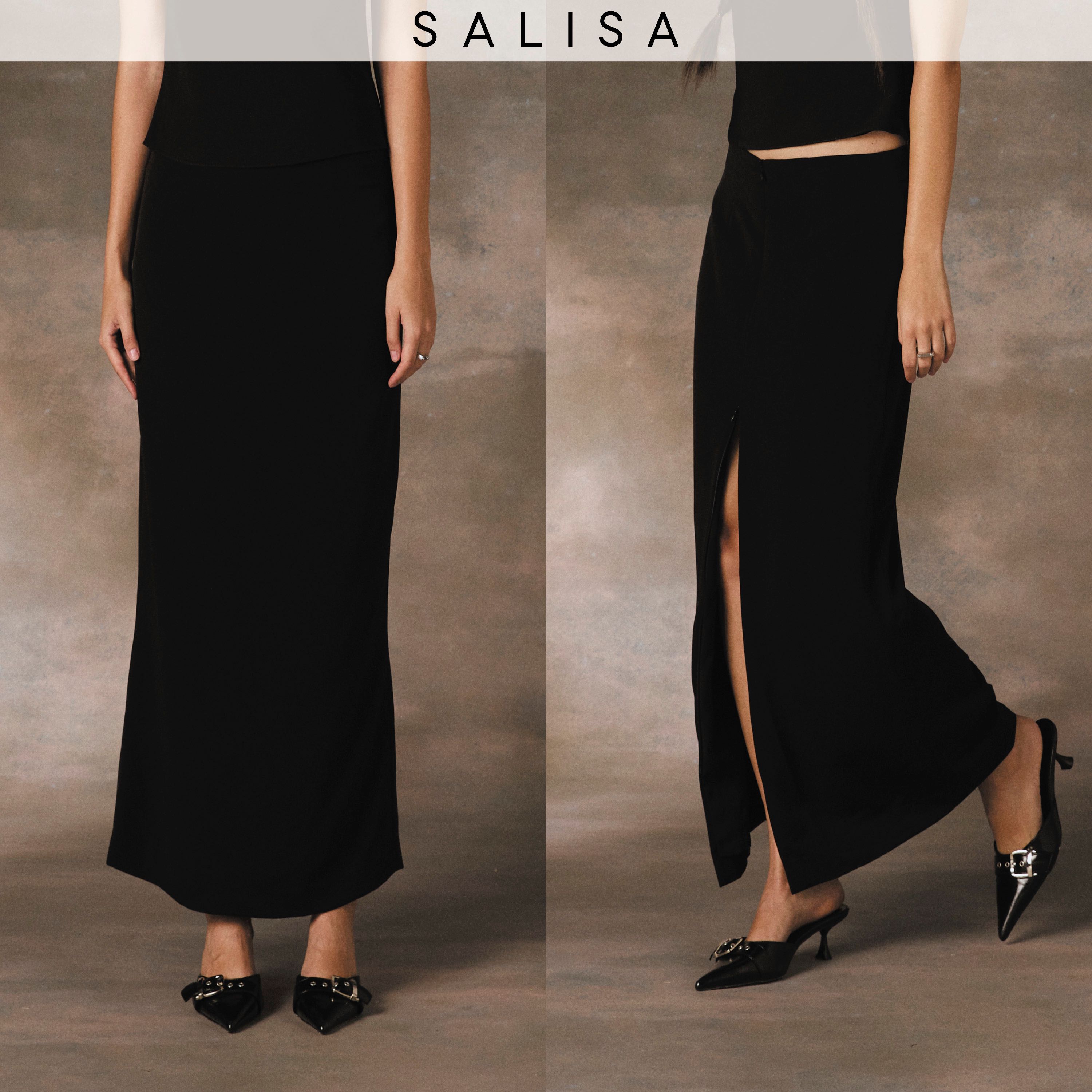 SKIRT PF24 Low-Rise Invisible Zipper กระโปรงเอวต่ำรูดซิปเปิดปิด/หมุนใส่ได้