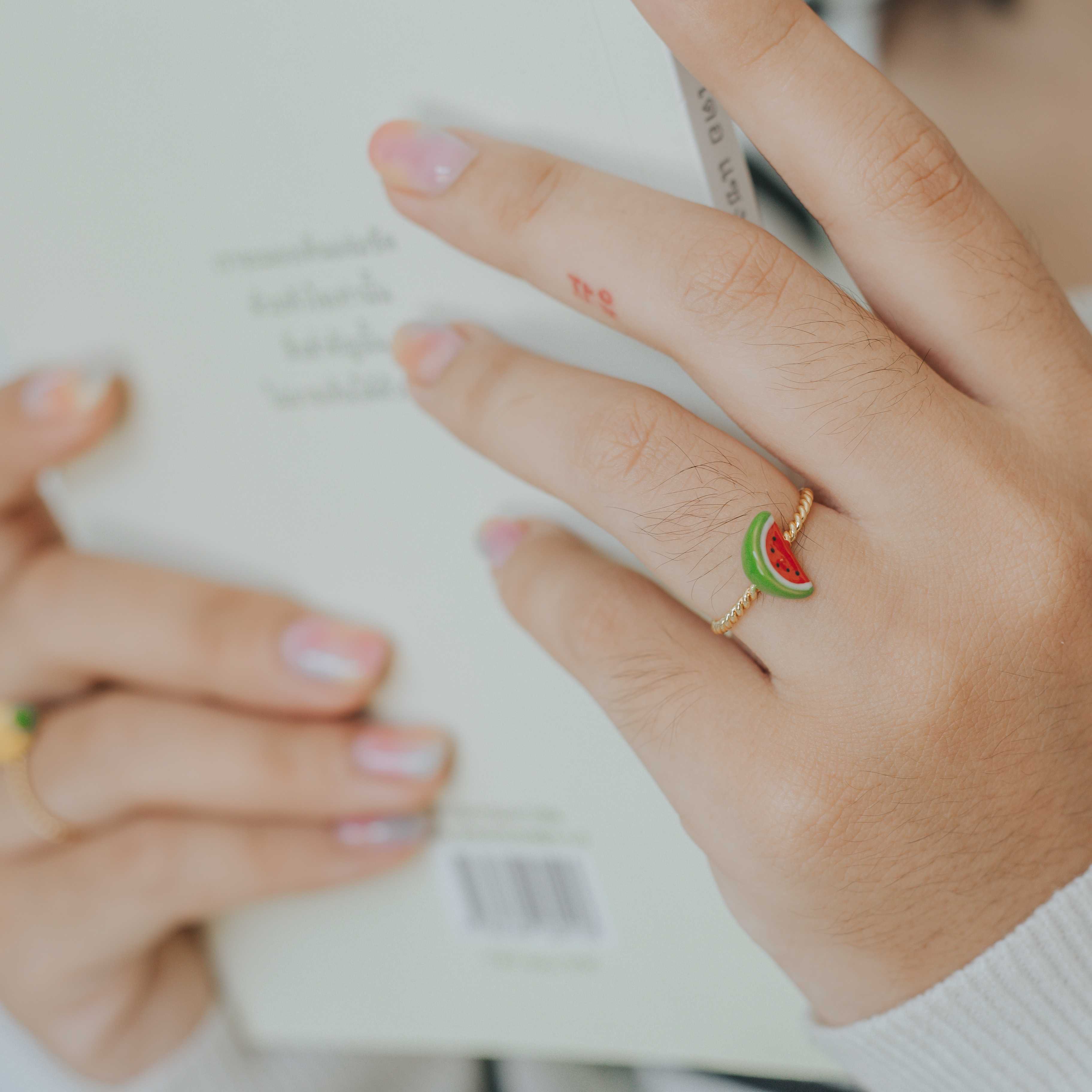 Ring /แหวนแฟชั่นรูปแตงโม