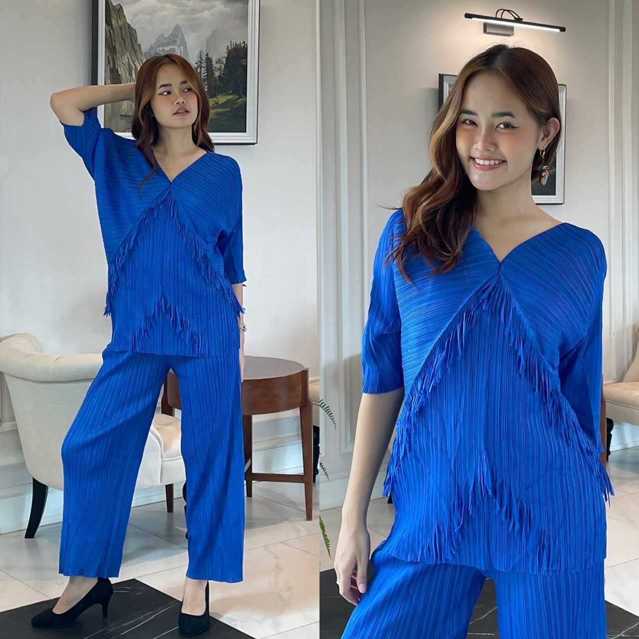 PleatByNisa A785 เซ็ตอัดพลีท เนื้อผ้าคุณภาพ Polyester100%