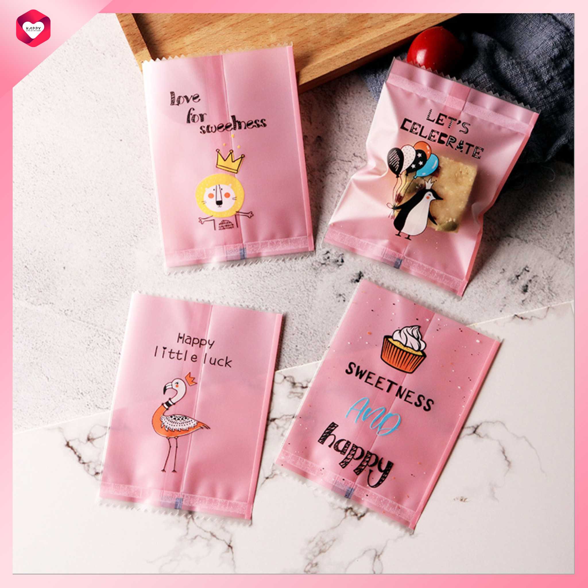 Happylife ถุงซีล 7x10 cm ถุงใส่บราวนี่ ถุงใส่คุ๊กกี้ ถุงใส่พายกรอบ
