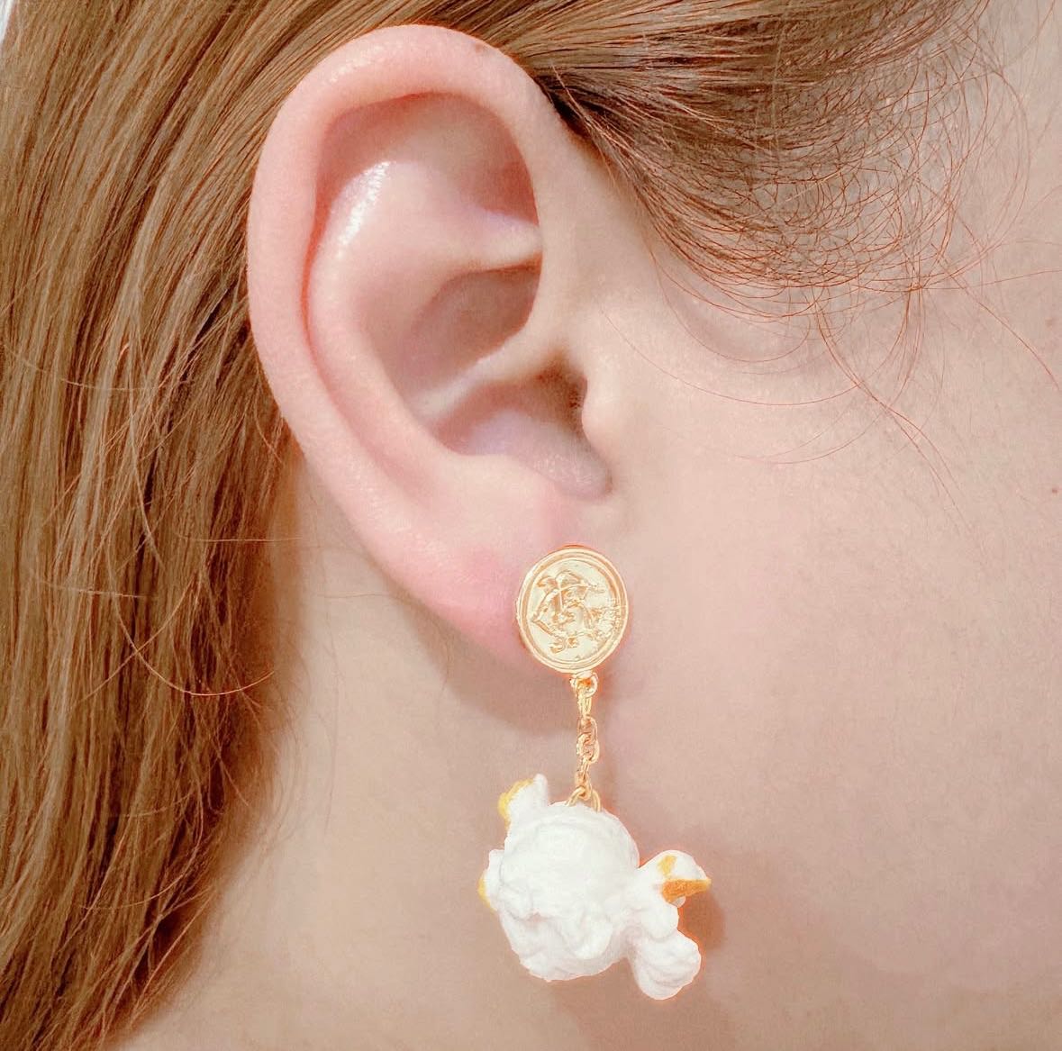 ต่างหูป๊อบคอร์นแบบห้อย