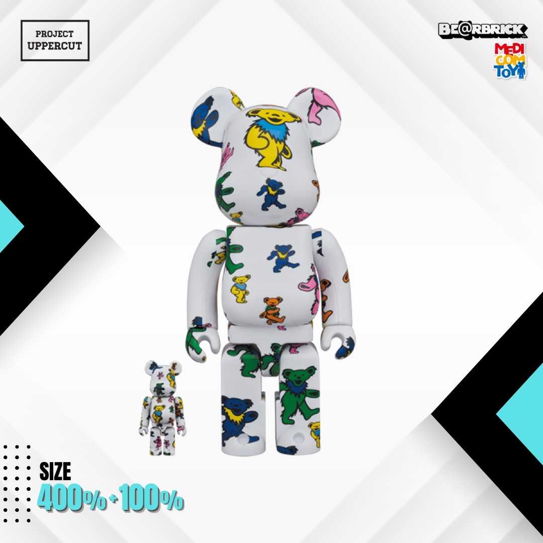 BE@RBRICK 400%+100% GRATEFUL DEAD : Dancing Bear [New]