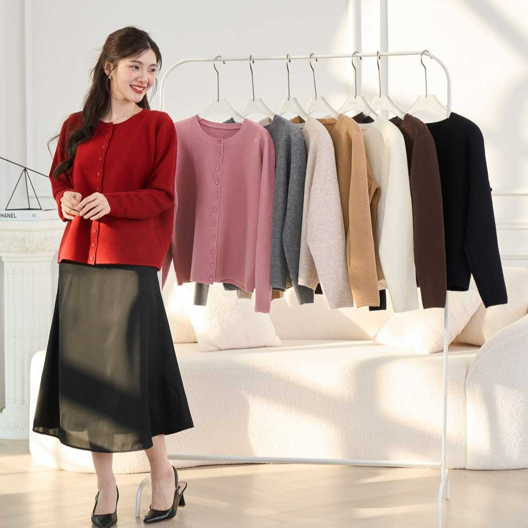 Kassandra Ls O Neck Knit Hedge Green main image 1