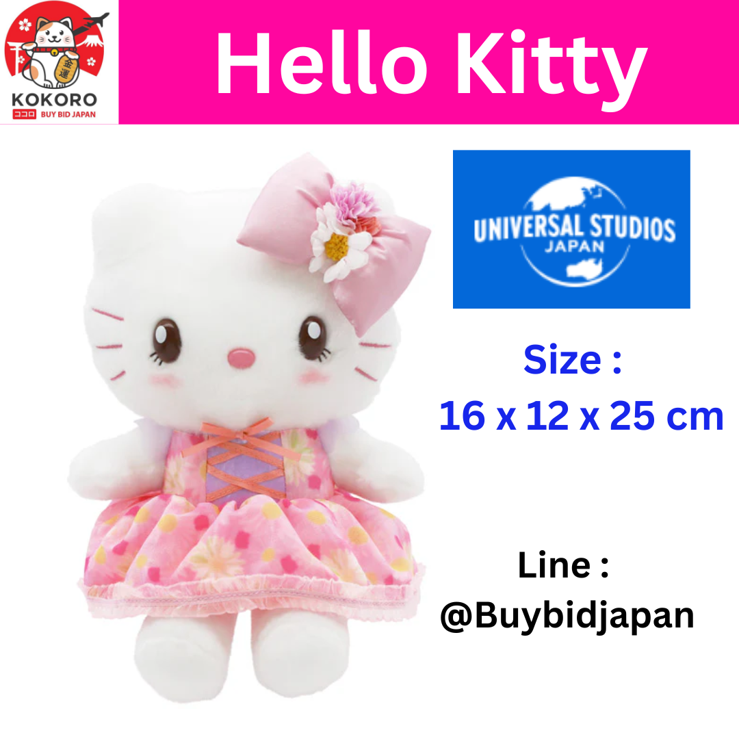 [PRE-ORDER] Hello Kitty ตุ๊กตา คิตตี้ Size S จาก Universal Studio Japan (USJ) ハローキティ ぬいぐるみ