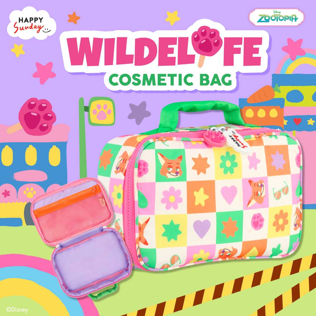 [SIZE M] COSMETIC BAG | กระเป๋าเครื่องสำอาง ZOOTOPIA - WILDELIFE