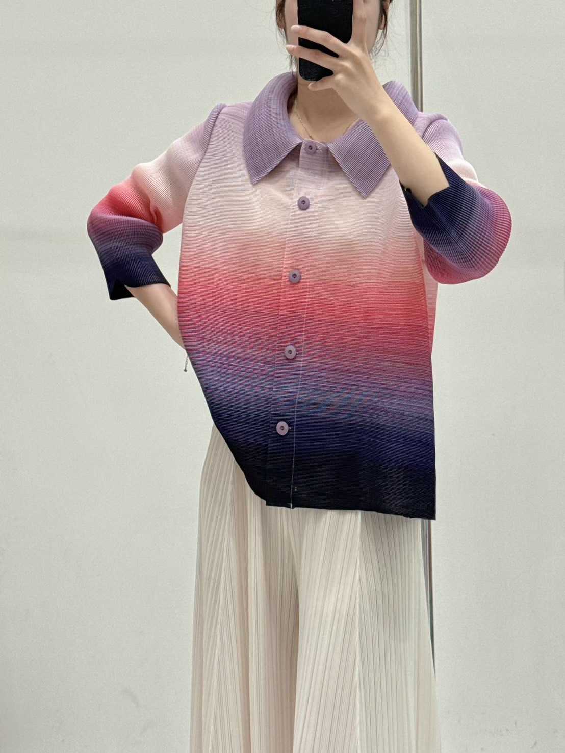 PleatByNisa B37 เสื้ออัดพลีทผ้าพรีเมียม เนื้อผ้าคุณภาพ Polyester100%