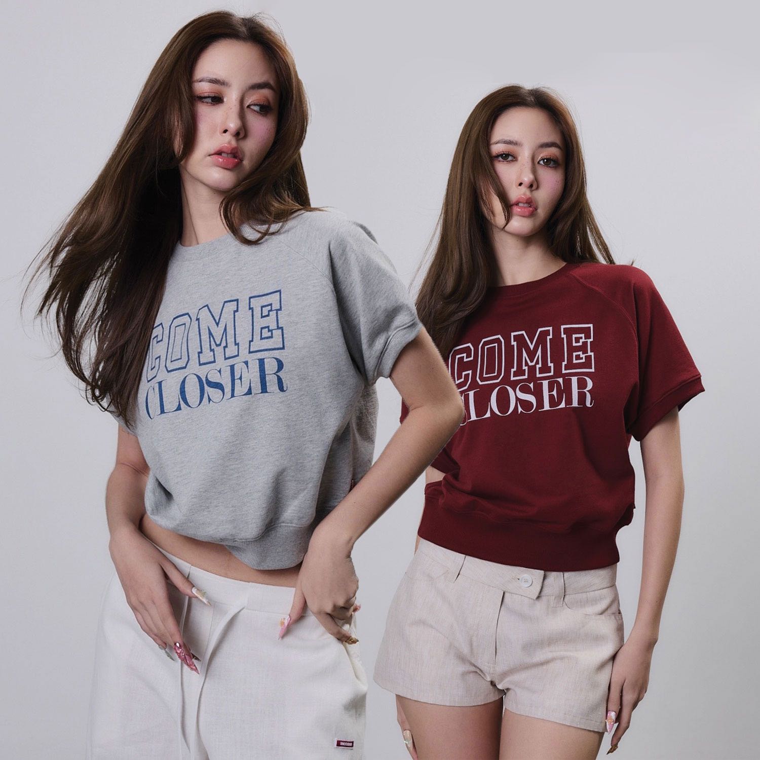 COME CLOSER short sleeved sweatshirt