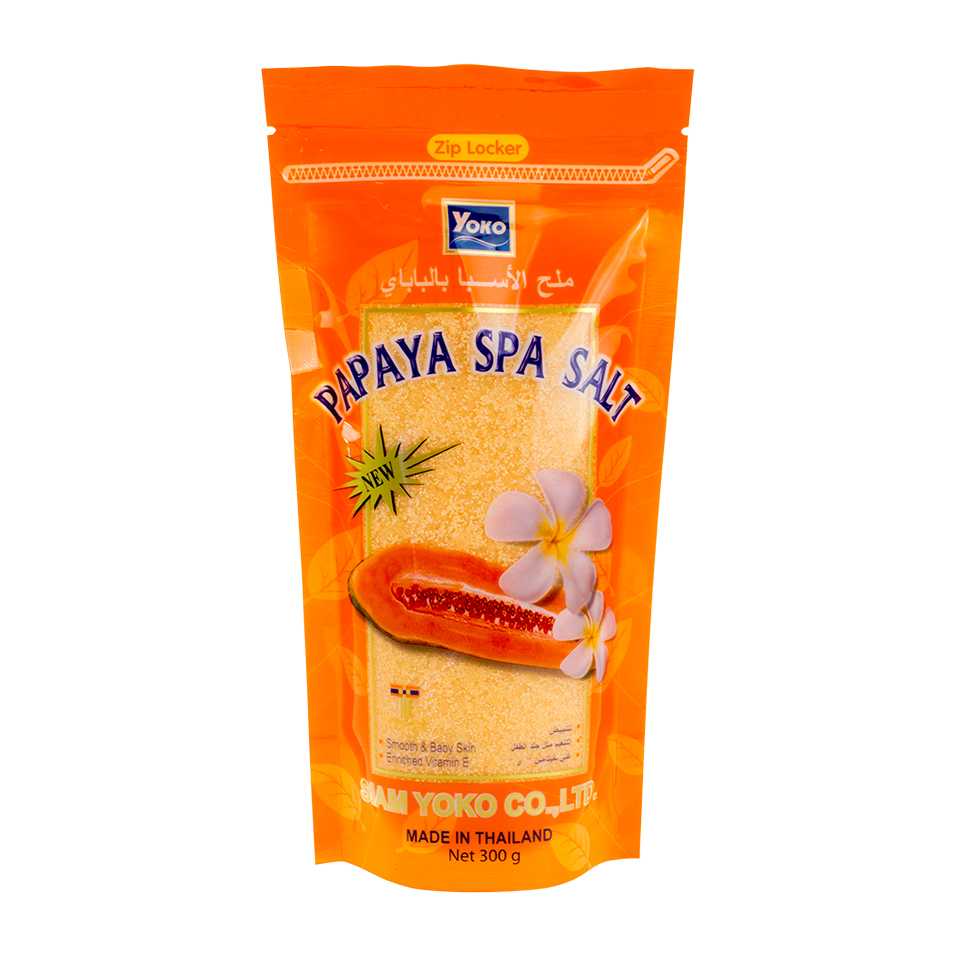 Yoko โยโกะ เกลือสปาขัดผิว สูตรมะละกอ 300g