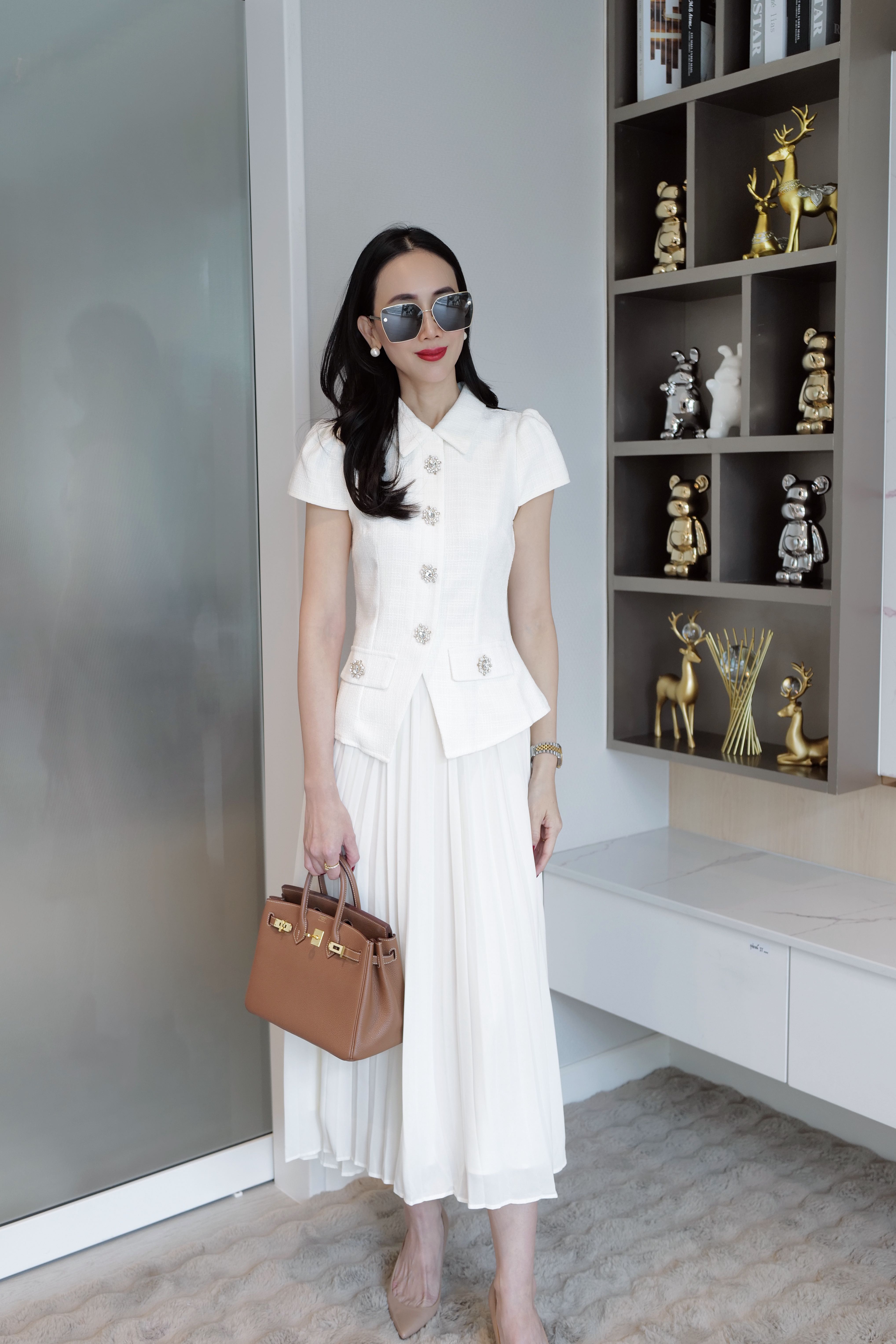 📌พร้อมส่ง…IVORY DRESS ชุดติดกัน
