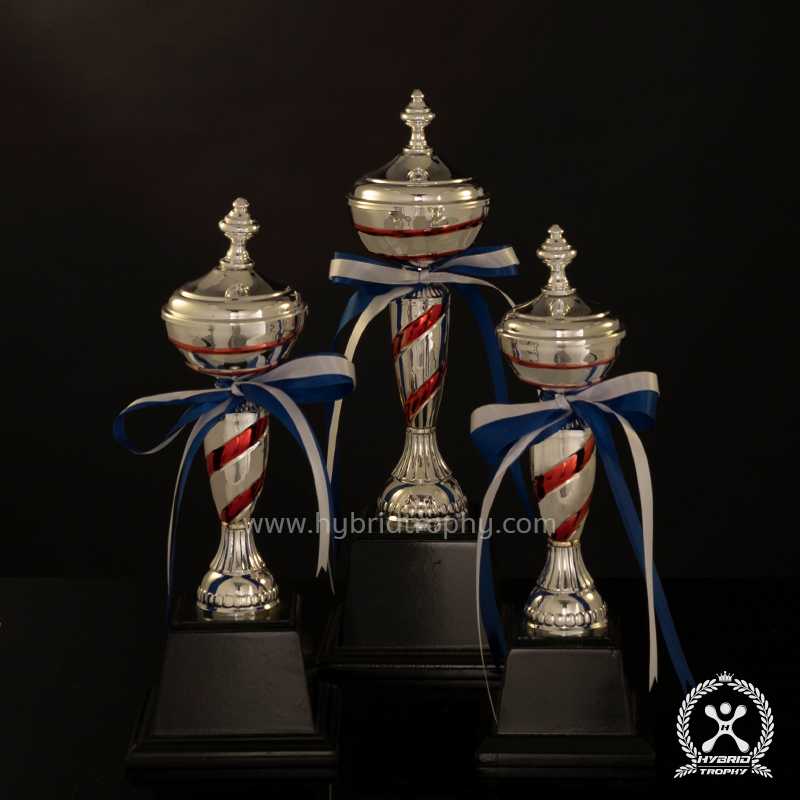 Hybrid Trophy ถ้วยรางวัลโลหะอิตาลี HYB-230 สี Red